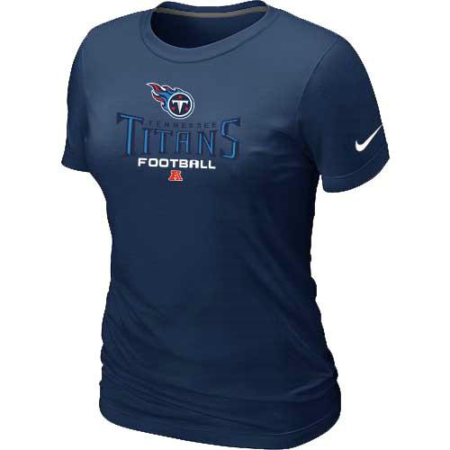 Cheap Women Nike Tennessee Titans D.Blue Critical Victory NFL Football T-Shirt