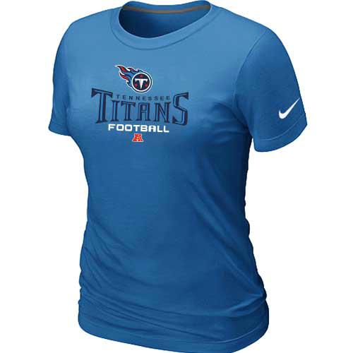 Cheap Women Nike Tennessee Titans L.blue Critical Victory NFL Football T-Shirt
