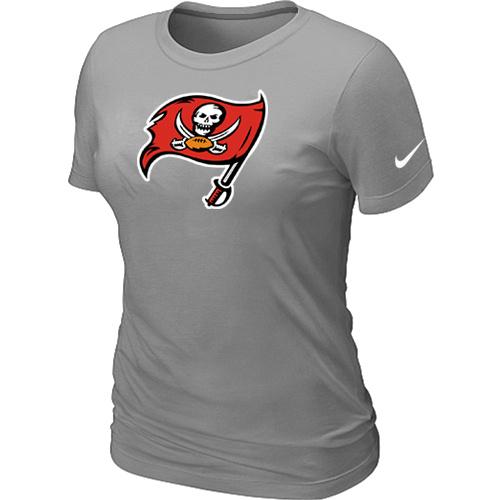 Cheap Women Nike Tampa Bay Buccaneers L.Grey Logo NFL Football T-Shirt