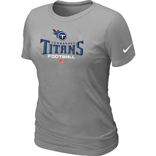 Cheap Women Nike Tennessee Titans L.Grey Critical Victory NFL Football T-Shirt