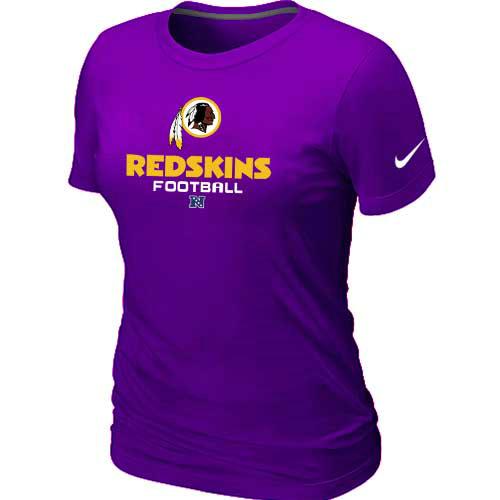 Cheap Women Nike Washington Red Skins Purple Critical Victory NFL Football T-Shirt