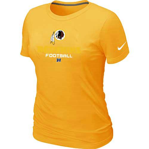 Cheap Women Nike Washington Red Skins Yellow Critical Victory NFL Football T-Shirt