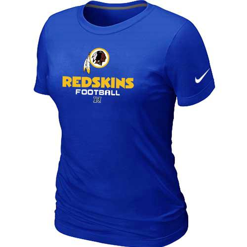 Cheap Women Nike Washington Red Skins Blue Critical Victory NFL Football T-Shirt
