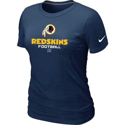 Cheap Women Nike Washington Red Skins D.Blue Critical Victory NFL Football T-Shirt