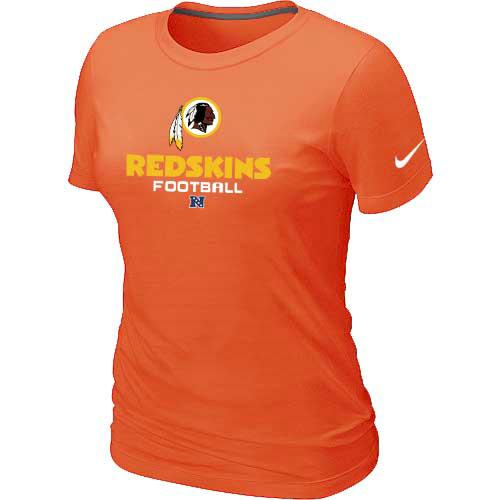 Cheap Women Nike Washington Red Skins Orange Critical Victory NFL Football T-Shirt