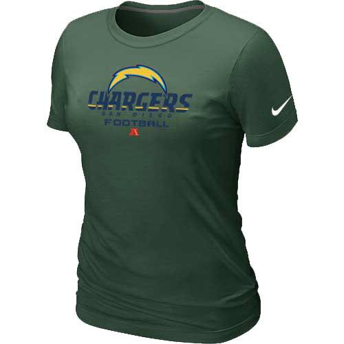 Cheap Women Nike San Diego Charger D.Green Critical Victory NFL Football T-Shirt