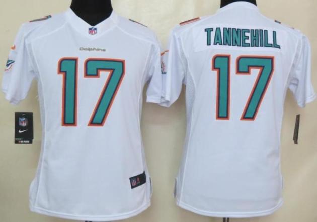 Cheap Women Nike Miami Dolphins 17 Ryan Tannehill White LIMITED NFL Jerseys 2013 New Style