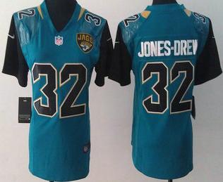 Cheap Womens Nike Jacksonville Jaguars 32 Maurice Jones-Drew Green 2013 New Style Game NFL Jersey