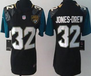Cheap Womens Nike Jacksonville Jaguars 32 Maurice Jones-Drew Black 2013 New Style Game NFL Jersey