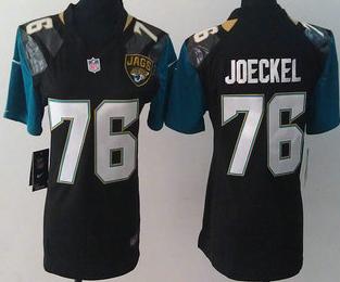 Cheap Womens Nike Jacksonville Jaguars 76 Luke Joeckel Black 2013 New Style Game Jersey