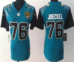 Cheap Womens Nike Jacksonville Jaguars 76 Luke Joeckel Green 2013 New Style Game Jersey