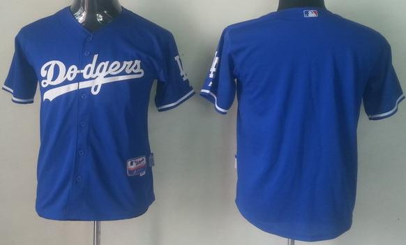 Kids Los Angeles Dodgers Blank Blue MLB Jerseys Cheap