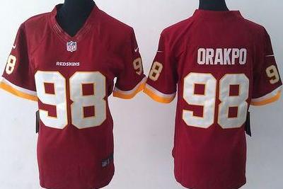 Cheap Womens Nike Washington Redskins 98 Brian Orakpo Red Limited NFL Jersey