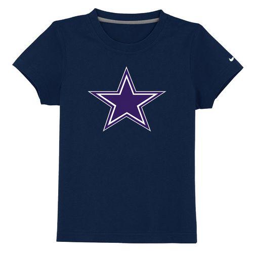 Kids Dallas Cowboys Sideline Legend Authentic Logo Dark Blue T-Shirt Cheap