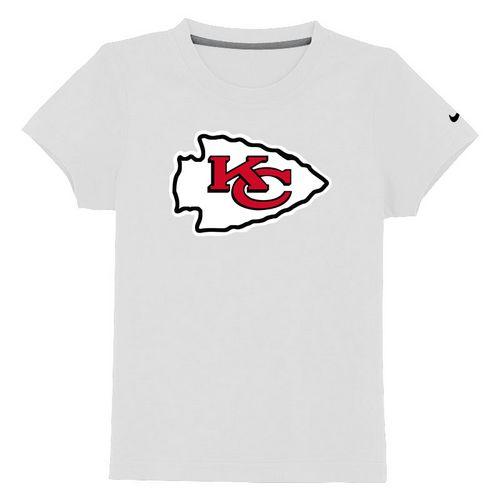Kids Kansas City Chiefs Sideline Legend Authentic Logo White T-Shirt Cheap