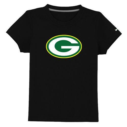 Kids Green Bay Packers Sideline Legend Authentic Logo Black T-Shirt Cheap