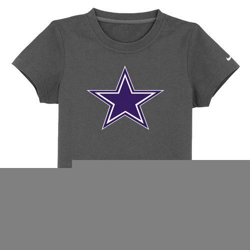 Kids Dallas Cowboys Sideline Legend Authentic Logo Dark Grey T-Shirt Cheap