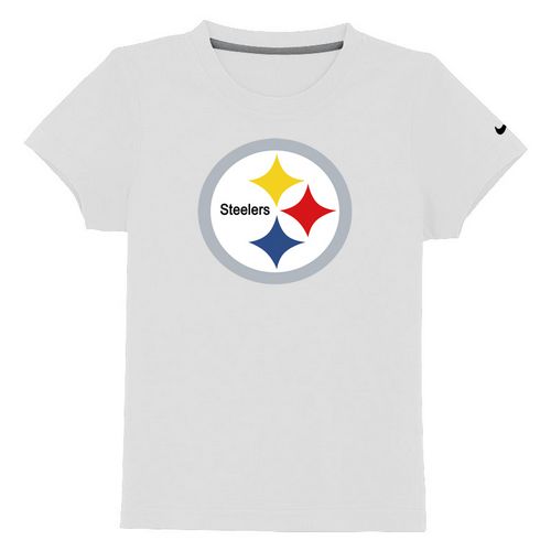 Kids Pittsburgh Steelers Sideline Legend Authentic Logo White T-Shirt Cheap
