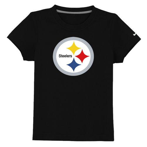 Kids Pittsburgh Steelers Sideline Legend Authentic Logo Black T-Shirt Cheap