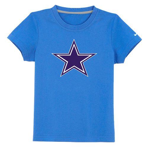 Kids Dallas Cowboys Sideline Legend Authentic Logo Light Blue T-Shirt Cheap