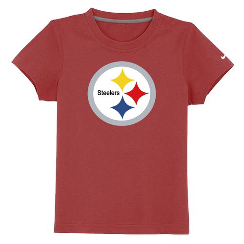 Kids Pittsburgh Steelers Sideline Legend Authentic Logo Red T-Shirt Cheap