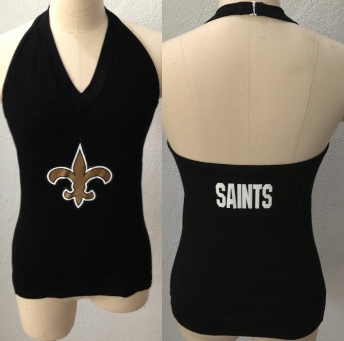 Cheap Women's All Sports Couture New Orleans Saints Blown Coverage Halter Top