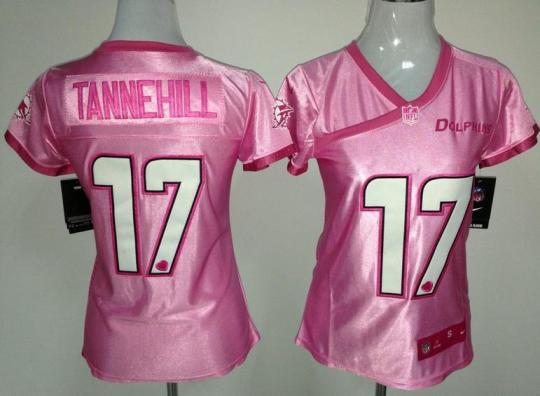 Cheap Women Nike Miami Dolphins 17 Ryan Tannehill Pink Love's NFL Jersey