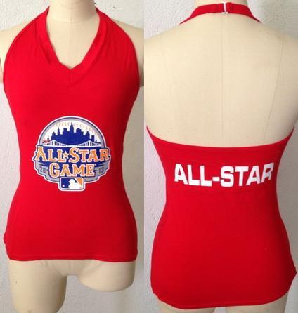 Cheap Women's All Sports Couture 2013 MLB All Stars Women's Blown Cover Halter Top - Red