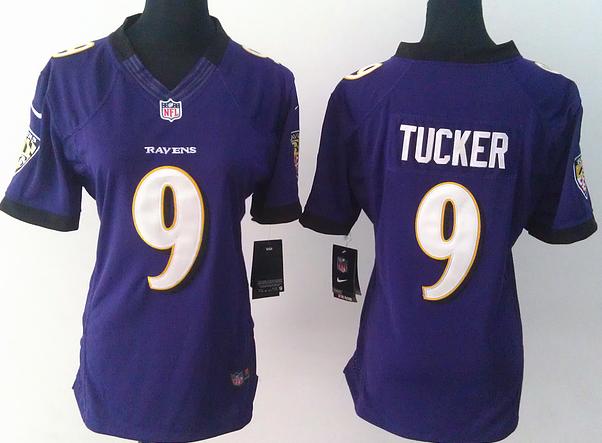 Cheap Women Nike Baltimore Ravens 9 Justin Tucker Purple LIMITED Jerseys