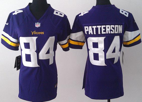 Cheap Women Nike Minnesota Vikings 84 Cordarrelle Patterson Purple Jerseys 2013 New Style