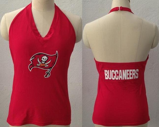 Cheap Women's All Sports Couture Tampa Bay Buccaneers Blown Cover Halter Top - Red