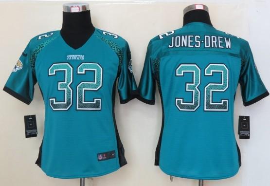 Cheap Women Nike Jacksonville Jaguars 32 Maurice Jones-Drew Teal Green Drift Fashion Elite NFL Jerseys