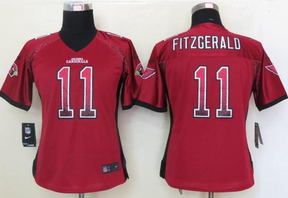Cheap Women Nike Arizona Cardinals 11 Larry Fitzgerald Red Drift Fashion Elite NFL Jerseys