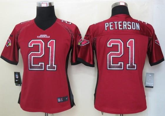 Cheap Women Nike Arizona Cardinals 21 Patrick Peterson Red Drift Fashion Elite NFL Jerseys
