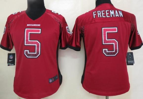 Cheap Women Nike Tampa Bay Buccaneers 5 Josh Freeman Red Drift Fashion Elite NFL Jerseys
