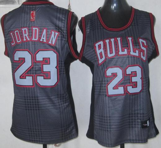 Cheap Women Chicago Bulls 23 Michael Jordan Black Rhythm Fashion Revolution 30 Swingman NBA Jerseys