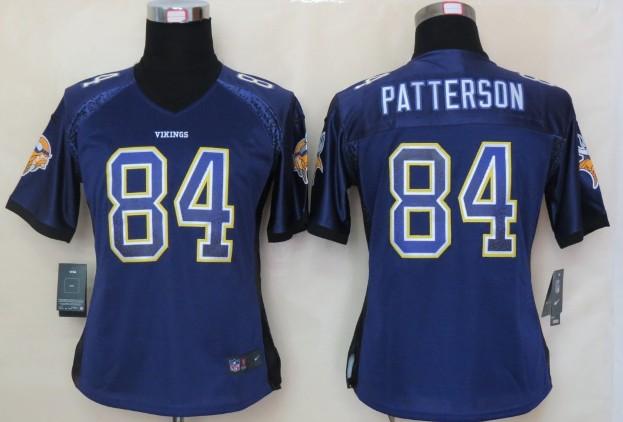 Cheap Women Nike Minnesota Vikings 84 Cordarrelle Patterson Purple Drift Fashion Elite NFL Jerseys