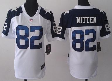 Cheap Women Nike Dallas Cowboys 82 Jason Witten White Thanksgivings NFL Jerseys