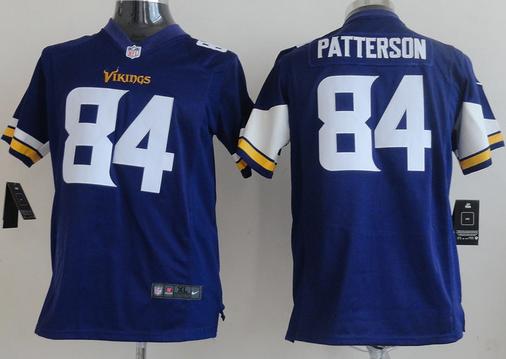 Kids Nike Minnesota Vikings 84 Cordarrelle Patterson Purple NFL Jerseys 2013 New Style Cheap