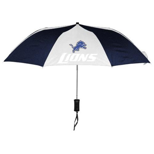 Detroit Lions Blue White NFL Folding Umbrella Sale Cheap