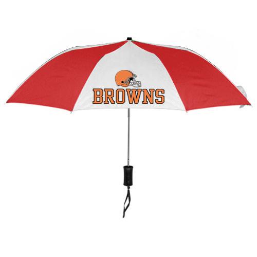 Cleveland Browns Red White NFL Folding Umbrella Sale Cheap
