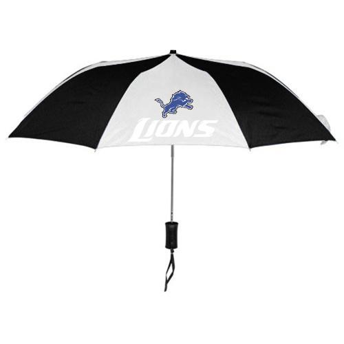 Detroit Lions Black White NFL Folding Umbrella Sale Cheap