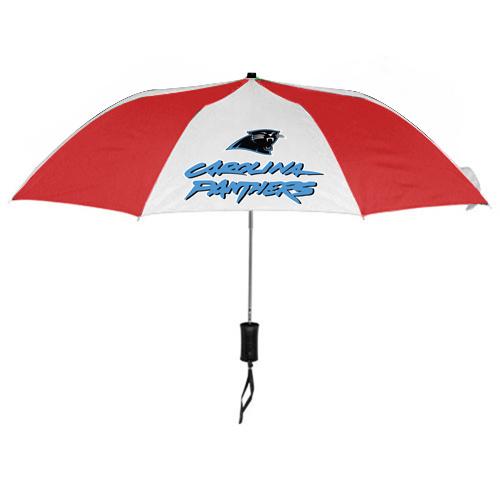 Carolina Panthers Red White NFL Folding Umbrella Sale Cheap