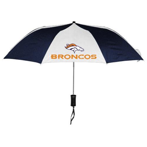 Denver Broncos Blue White NFL Folding Umbrella Sale Cheap