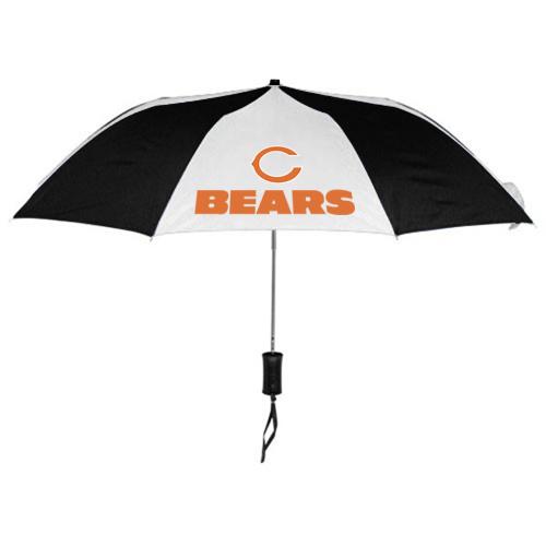 Chicago Bears Black White NFL Folding Umbrella Sale Cheap