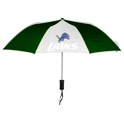 Detroit Lions White Green NFL Folding Umbrella Sale Cheap