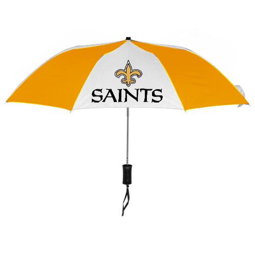 New Orleans Saints White Yellow NFL Folding Umbrella Sale Cheap