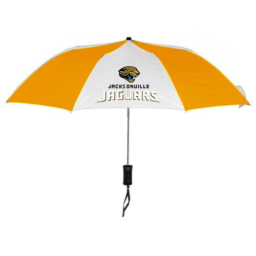 Jacksonville Jaguars White Yellow NFL Folding Umbrella Sale Cheap