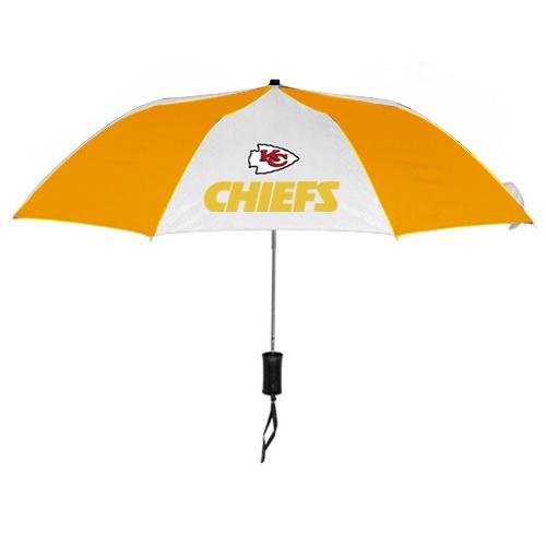 Kansas City Chiefs White Yellow NFL Folding Umbrella Sale Cheap