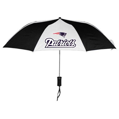 New England Patriots Black White NFL Folding Umbrella Sale Cheap